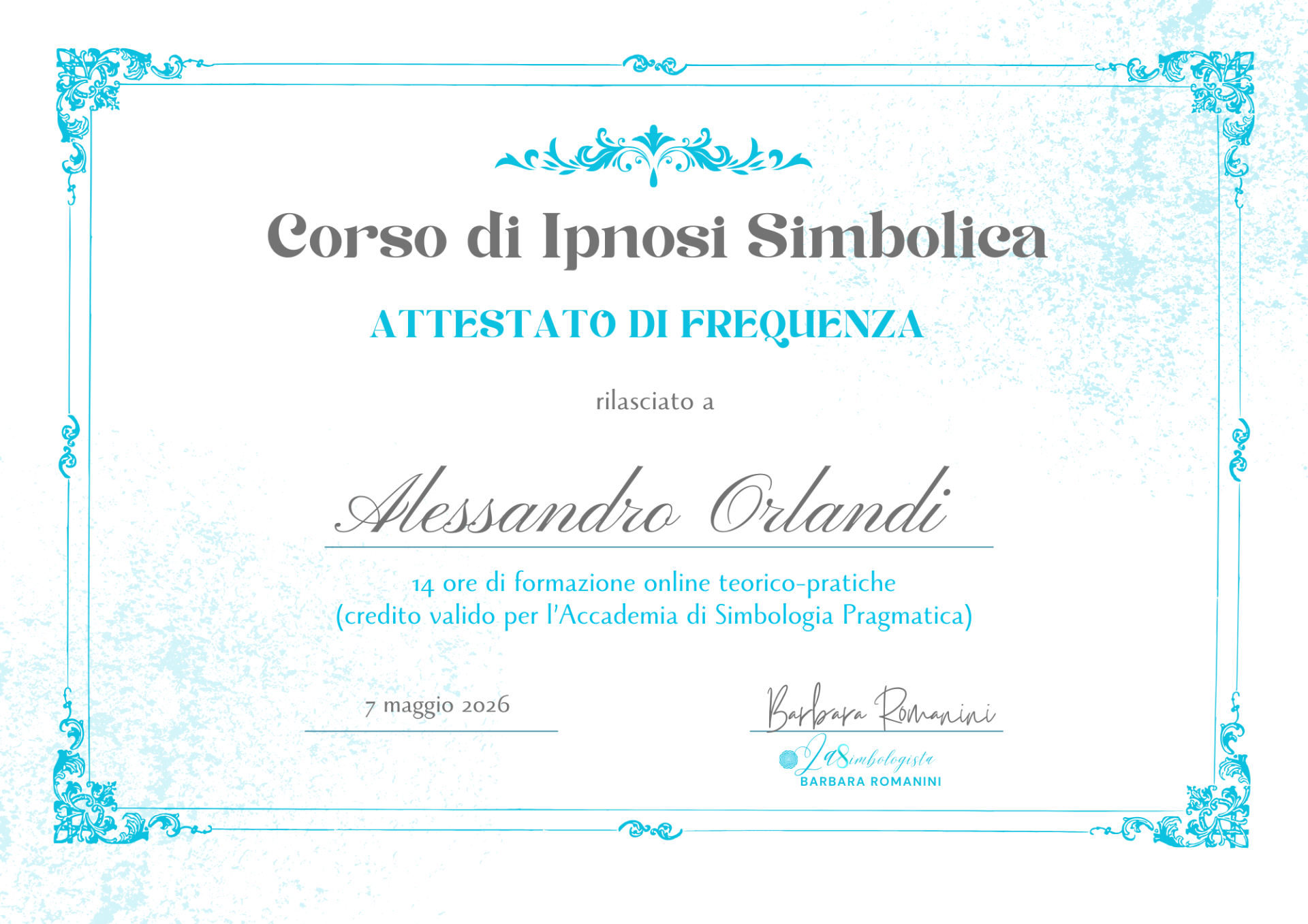 Alessandro Orlandi - Corso di Ipnosi simbolica